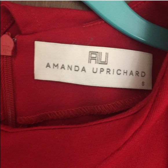 Amanda Uprichard Peplum top in Red - Picture 2 of 4